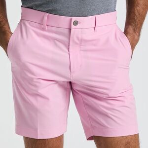 Original Penguin Technical Light Pink Flat Front Golf Shorts